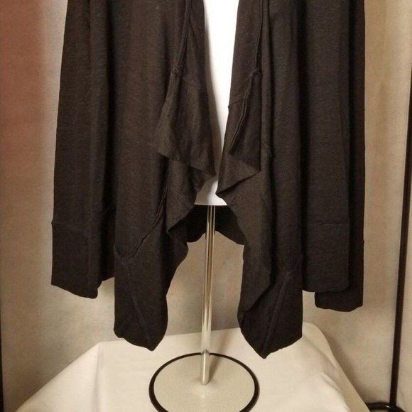 Calypso St Barth Stolka Cardigan Black 100% Linen XS S M L MSRP $150 Christmas - Picture 2 of 7